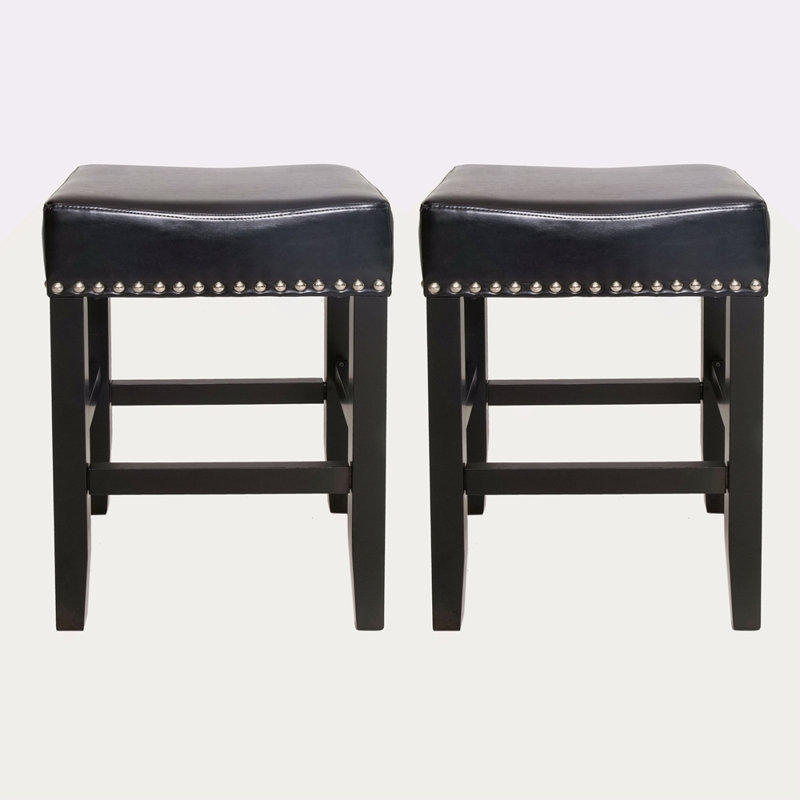 Ensemble de 2 tabourets de comptoir Tiffin, Noir