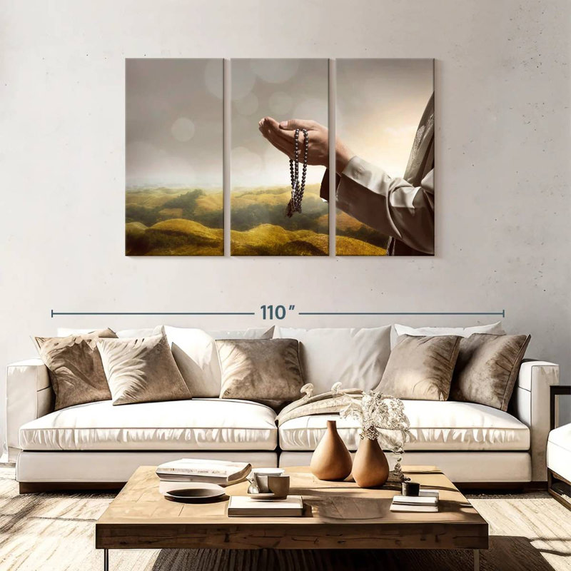 Adella Islamic Prayer, 48" H x 74" W