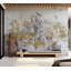 Murale botanique pelez et collez - Palmiers gris en or-701793352