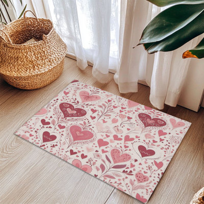 Tapis tressé Rosy Valentine