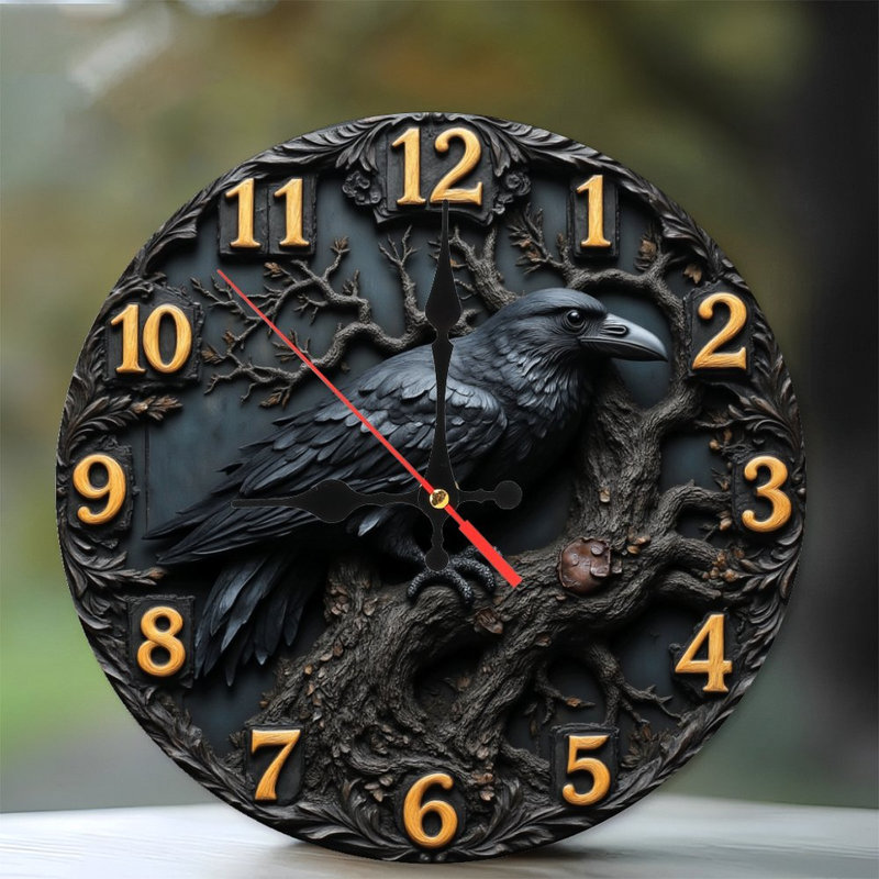 Horloge murale Raven