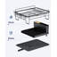 Séchoir à vaisselle extensible pour comptoir de cuisine avec égouttoir, couverts et porte-gobelets, égouttoir à vaisselle réglable antirouille pour économiser de l'espace et organiser