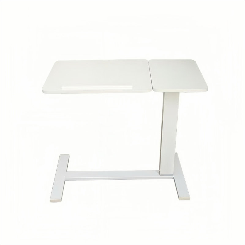 Table de chevet mobile pour ordinateur portable Table de chevet mobile sur roulettes inclinable avec roulettes, Blanc