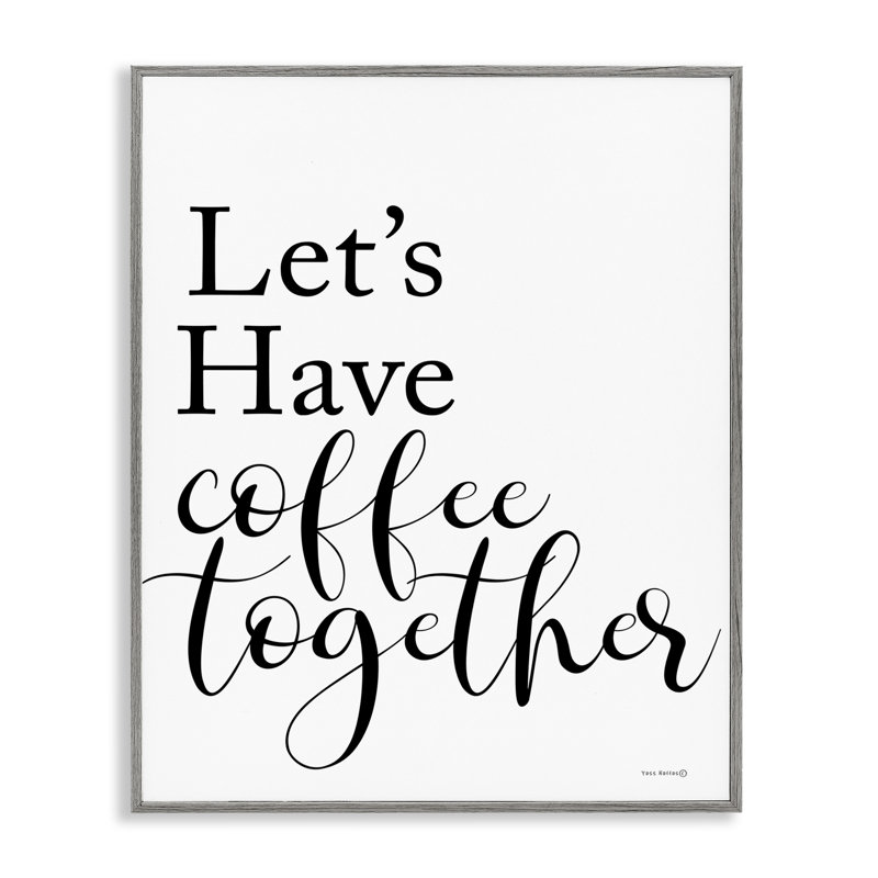 «Coffee Together», estampe numérique par Yass Naffas Designs, Estampe numérique Farmhouse, H 20 po x l 16 po