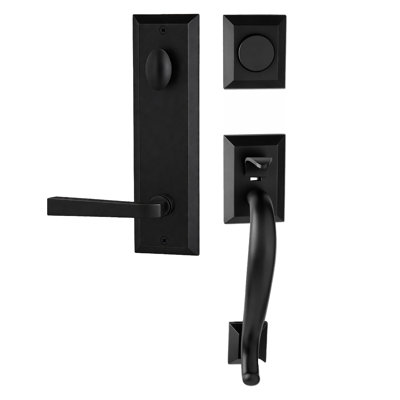 Bravura 913-904S Dummy Savannah Handleset with Memphis Lever in Matte Black - R