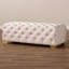 121.92cm Wide Velvet Tufted Rectangle Solid Colour Standard Ottoman-789151787
