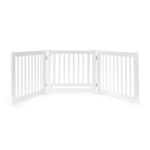 Primetime Petz Wood Free Standing Pet Gate & Reviews | Wayfair