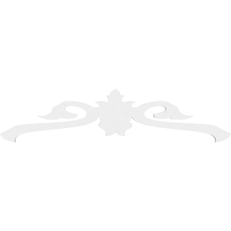 Florence Architectural Grade PVC Gable, 12" H x 48" W x 1" D, 6/12