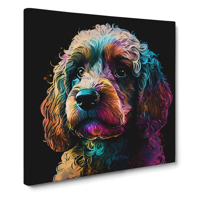 Cockapoo Graphic - Wrapped Canvas