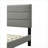 Full Size Upholstered Platform Bed In A Box With USB Charging, Light Gray For Guest Bedroom