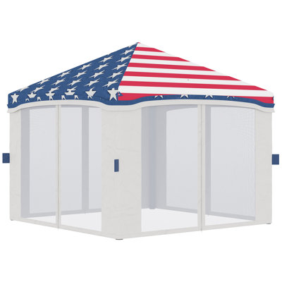 Height Adjustable Instant Tents,Pop Up Canopy Tent with Netting,with Wheeled Carry Bag and 4 Sand Bags for Outdoor