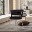 Fauteuil d'appoint en velours-1465119032