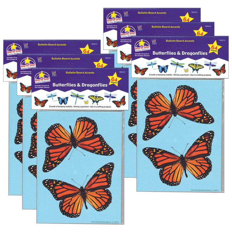 Accents de babillard, papillons et libellules