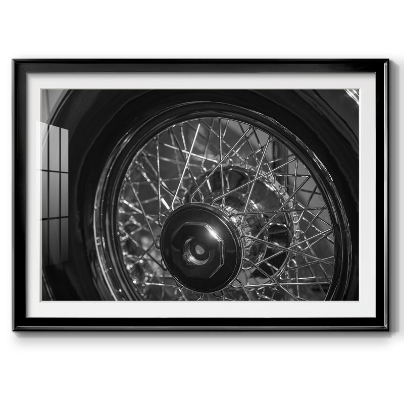 Vroom I, reproduction d'art encadrée, Noir, H 30 po x l 44 po x P 1,5 po