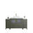 Ravenna 60" Freestanding Single Sink Bathroom Vanity with Engineered Marble Top and Matching Mirror-109234210-109234208