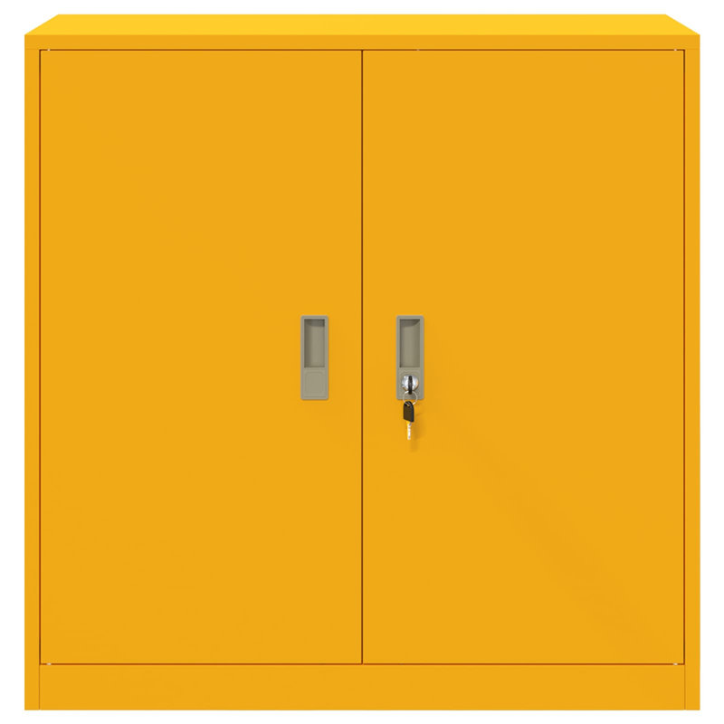 Storage Cabinet, Mustard Yellow