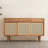 Modern Burlywood Solid Wood Sideboard