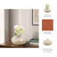 Vase décoratif décoratif en poterie pour la maison - Grand vase contemporain pour le salon et la salle à manger - Crème-2073983302