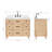 Ariel Monrow 42 Inch Single Oval Sink Bathroom Vanity With Carrara Quartz Countertop-105988760