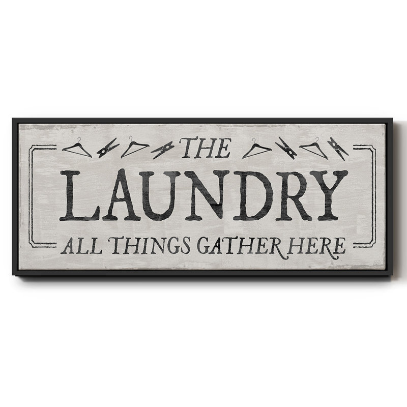 Laundry Gathers- Framed Canvas