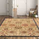 Arden Floral Handmade Tufted Wool Ivory/Denim/Red Area Rug
