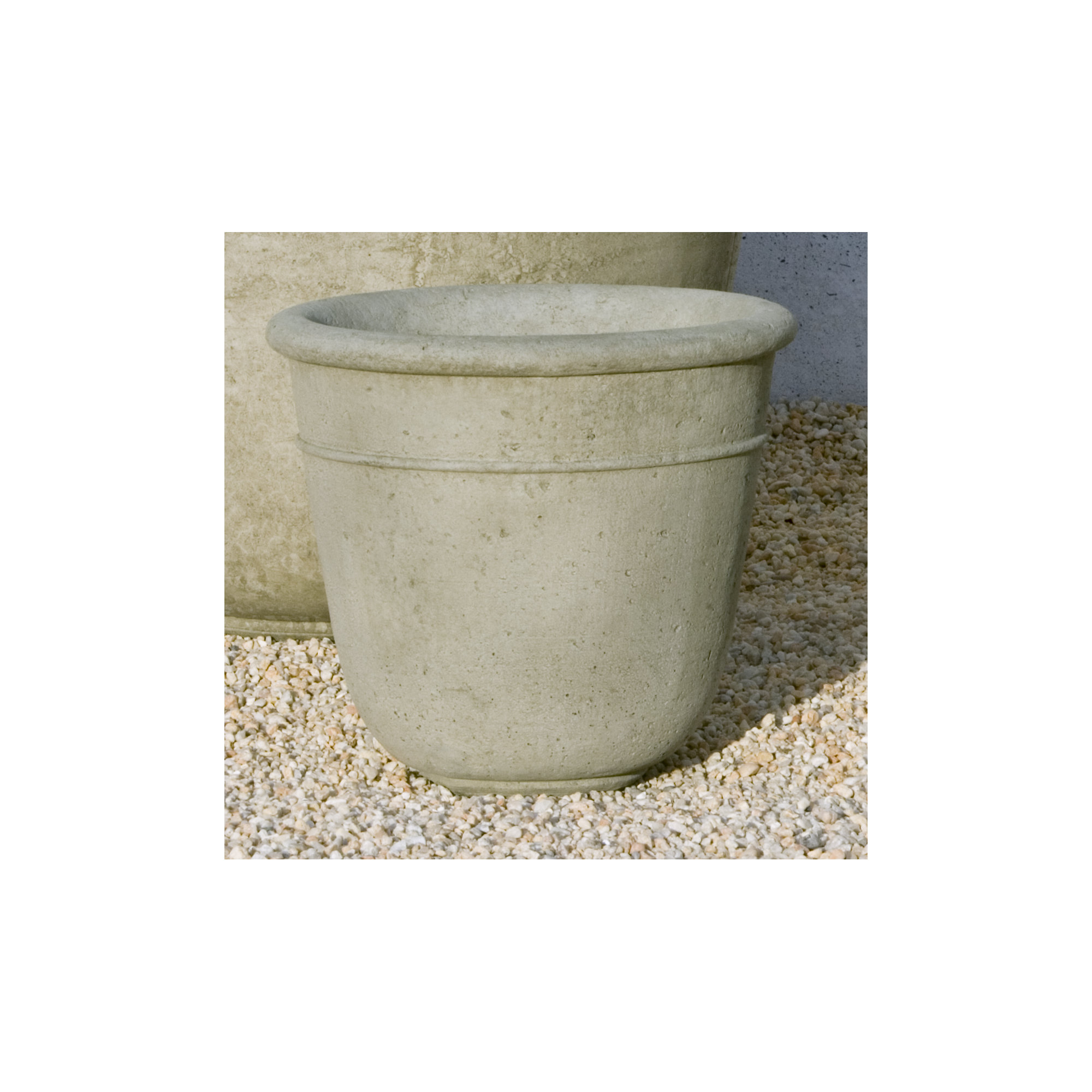 Carema Handmade Pot Planter, 13.75" H x 16" W x 16" D, Verde