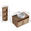 Meuble-lavabo de salle de bain avec lavabo en céramique-704160994
