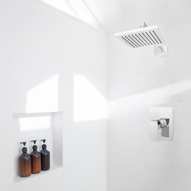 Zline Bliss Shower Faucet with Rough-in Valve and Temperature, Chrome