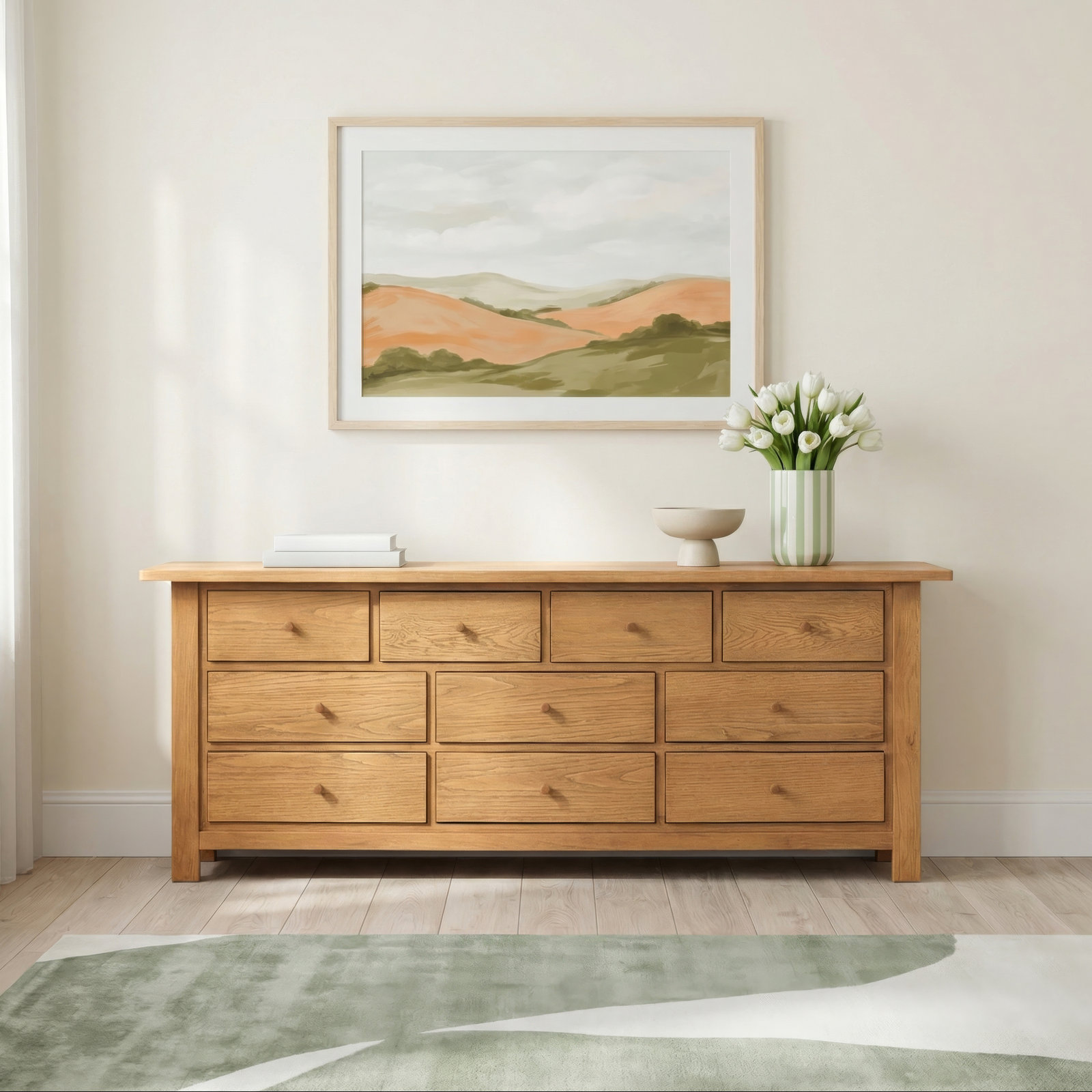 Edgerton 10 - Drawer Double Dresser