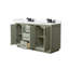 Meuble-lavabo double autoportant 72 po avec plateau en marbre Strada-114679521-114679524-134639121