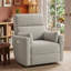 Fauteuil inclinable en velours côtelé de 36,6 po de large avec pivot -881855058