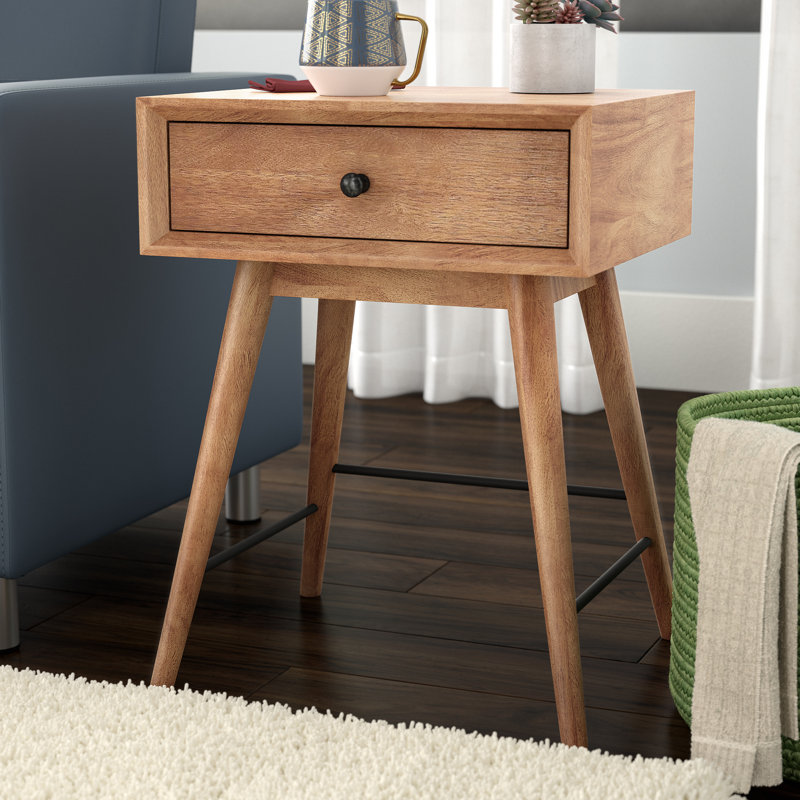 Table de bout avec rangement Andersen, Brun