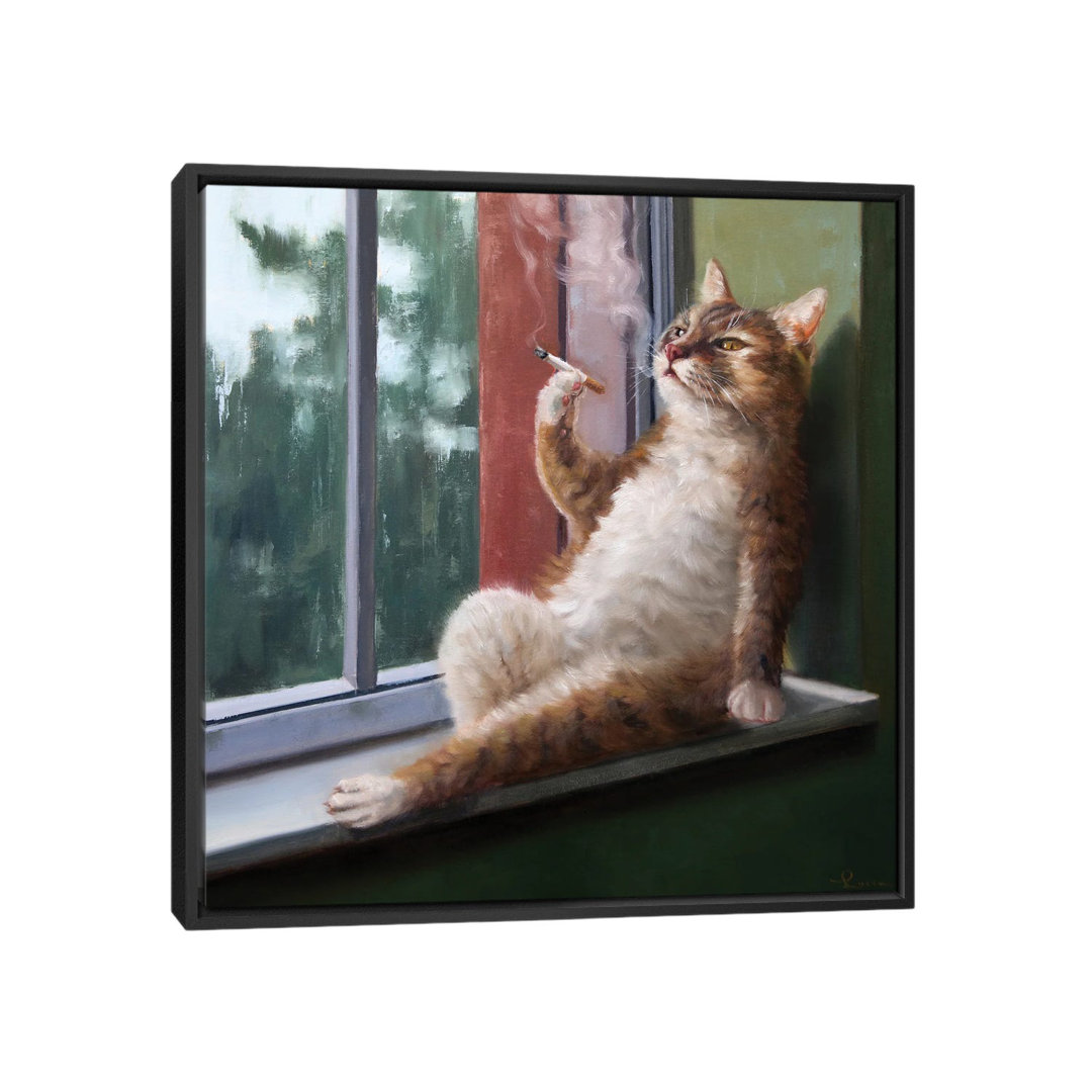 " Rainy Day Blues " by Lucia Heffernan Painting Print East Urban Home 