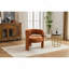 Chaise d'appoint moderne, fauteuil d'appoint contemporain en tissu Boucle
