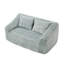 Chaise longue d'intérieur surdimensionnée et comprimée avec coussins décoratifs et accoudoirs, canapé-lit rembourré en chenille-856688268