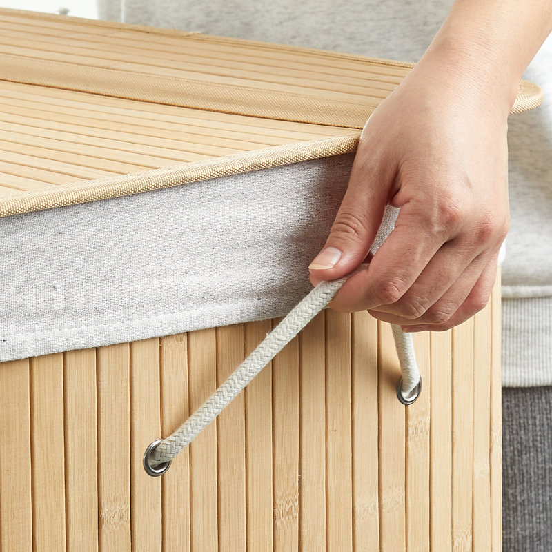 Bamboo Laundry Hamper with Handles