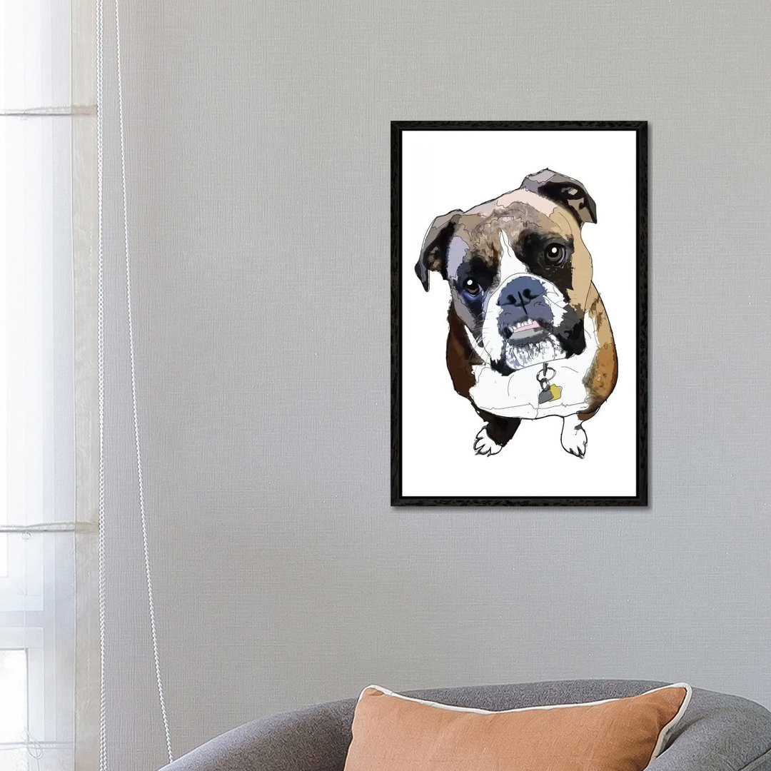 Boxer von Sketch And Paws - Galerie-verpackte Leinwand Giclée auf Leinwand