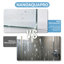 Porte de douche coulissante double semi-sans cadre l 56 à 60 po x H 76 po avec verre trempé transparent de 5/16 po (8 mm)-121085846