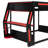 Full Over Full Modern Bunk Bed With Lighted Computer Desk, Power Outlets And Storage Shelves-1140598651