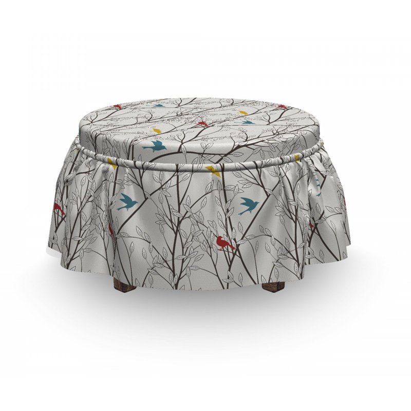 Box Cushion Ottoman Slipcover
