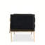 Banc rembourré en tissu