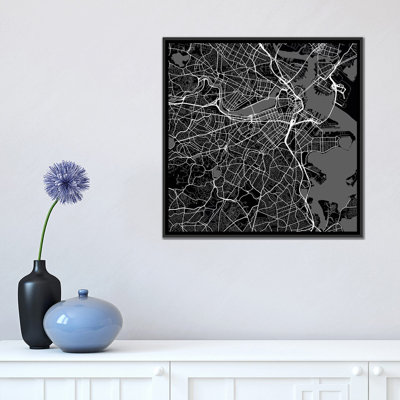 " Boston Urban Roadway Map (Black) " by Urbanmap
