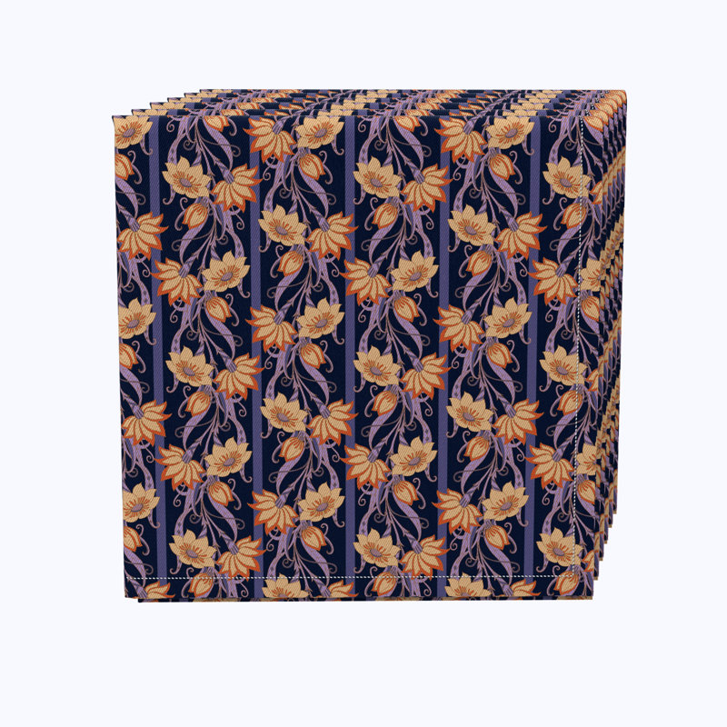 100% Cotton Floral Square Napkin
