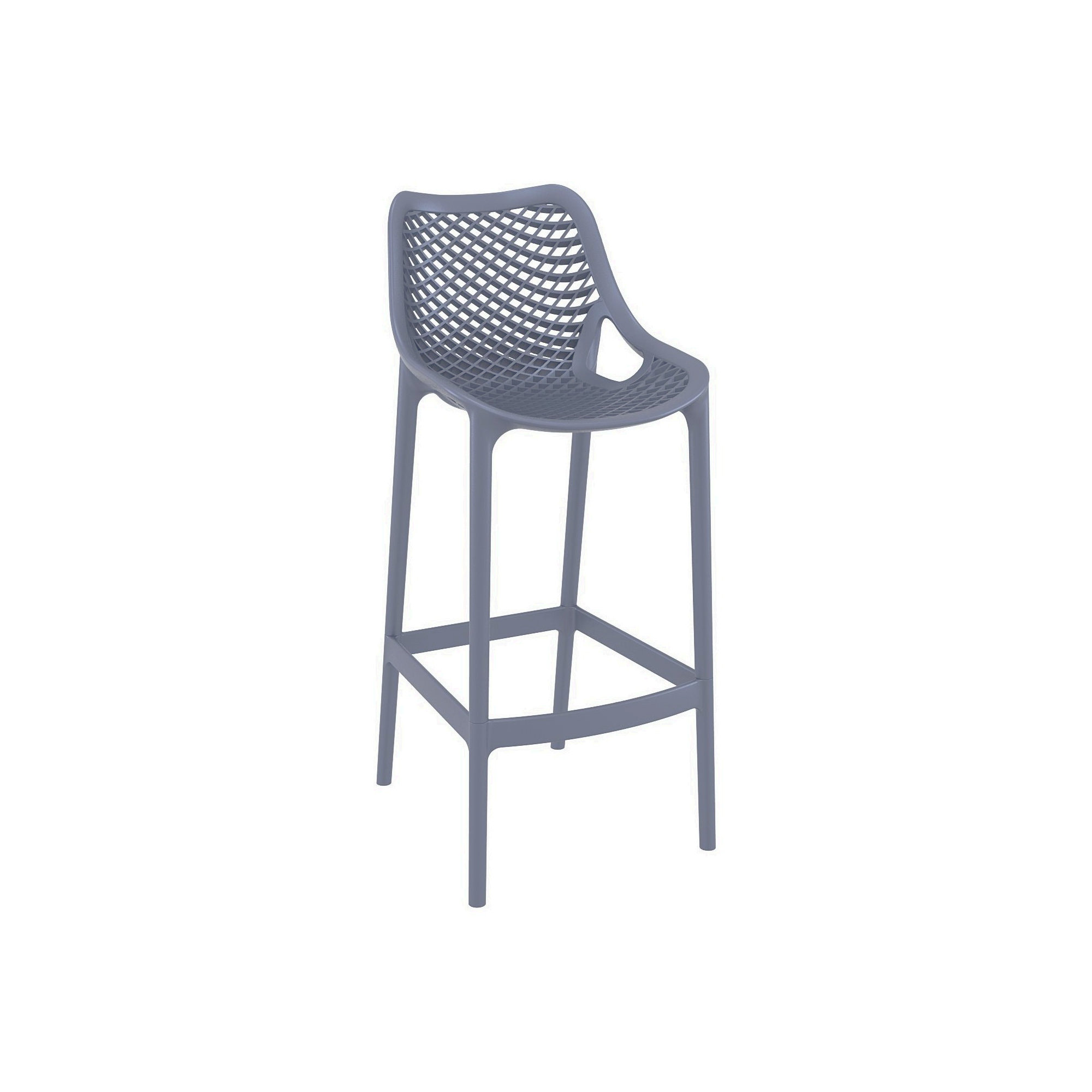Asherton 2 - Person Patio Dining Set with Square Table, Dark Gray