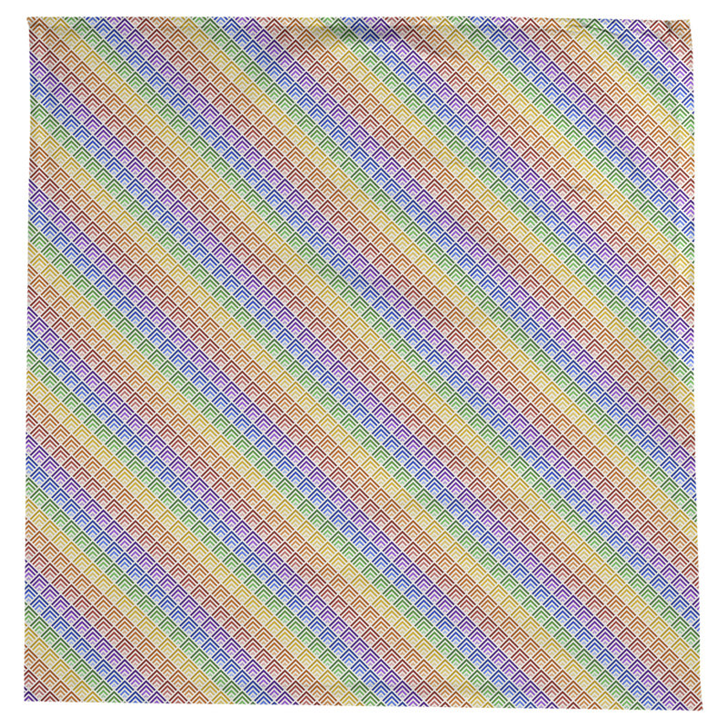 Nappe géométrique Avicia, Jaune / bleu / vert