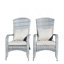Chaise de patio avec coussins (coussin gris)-314436018-314436016