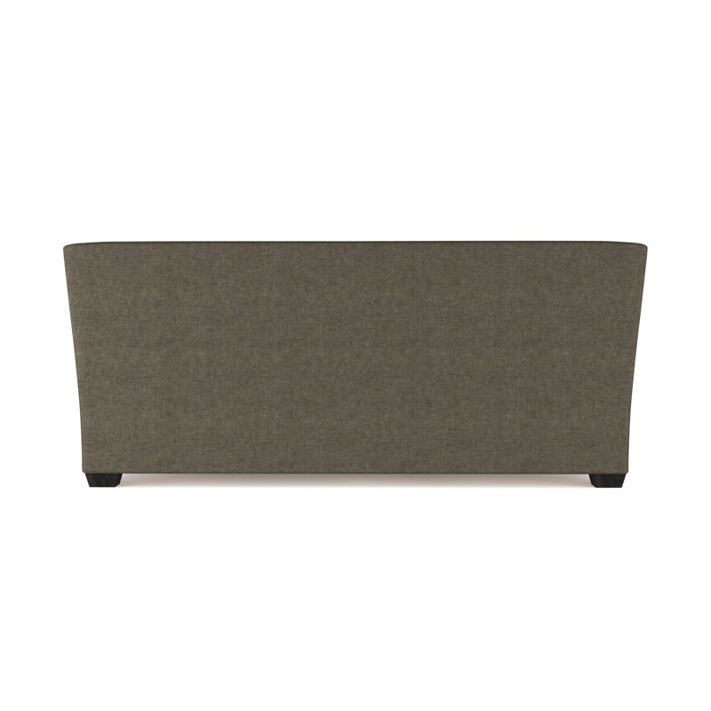 Canapé Rivington, Velours moelleux gris graphite, H 31 po x l 84 po x P 37 po, Brun foncé