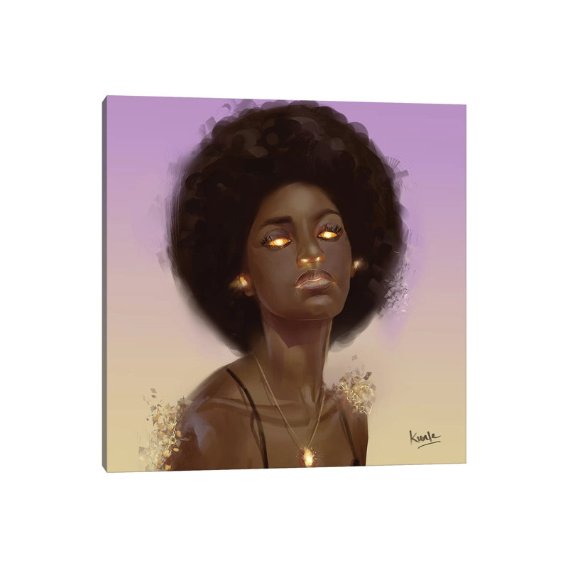 Braises par Adekunle Adeleke-reproduction d’art, Pas de tapis, Toile tendue, H 37 po x l 37 po x P 1,5 po