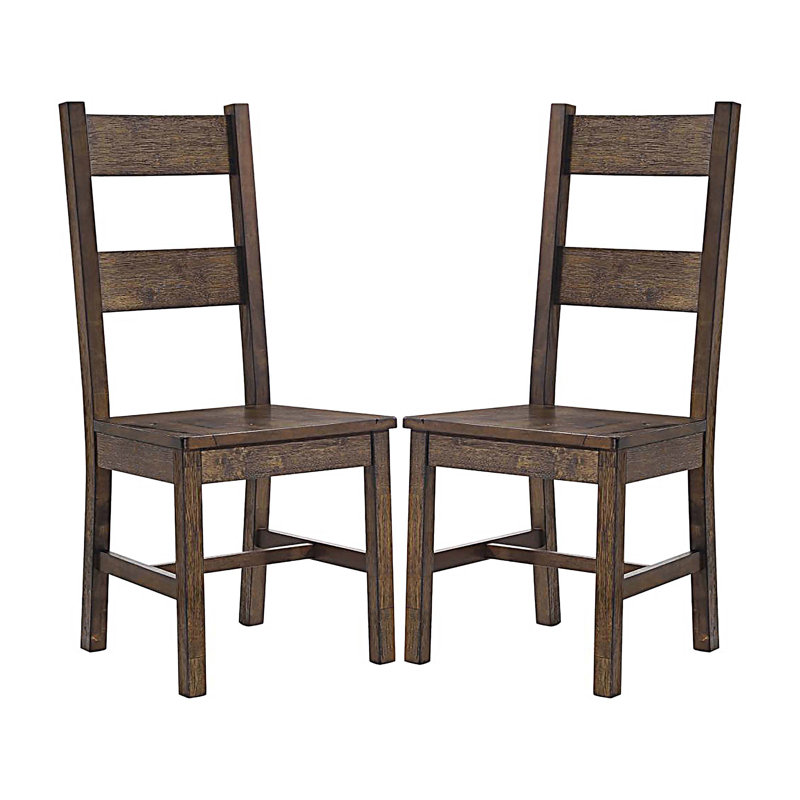 Chaises d'appoint à dossier échelle, ensemble de 2