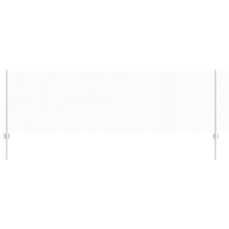 Vidaxl Fence With Posts Steel, Silver, 80cm H x 1000cm W x 2.7cm D
